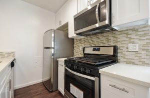 Fire Collection Apartments | The Palm @ Valley Glen interior kitchen