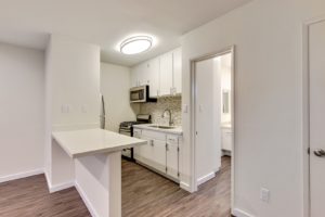 Fire Collection Apartments | The Palm @ Valley Glen interior kitchen