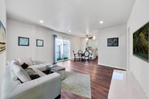 Fire Collection Apartments | Aqua North interior living room