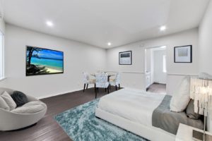 Fire Collection Apartments | Aqua South Mission Hills CA Interior bedroom