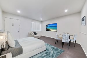 Fire Collection Apartments | Aqua South Mission Hills CA Interior bedroom